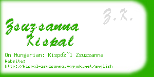 zsuzsanna kispal business card